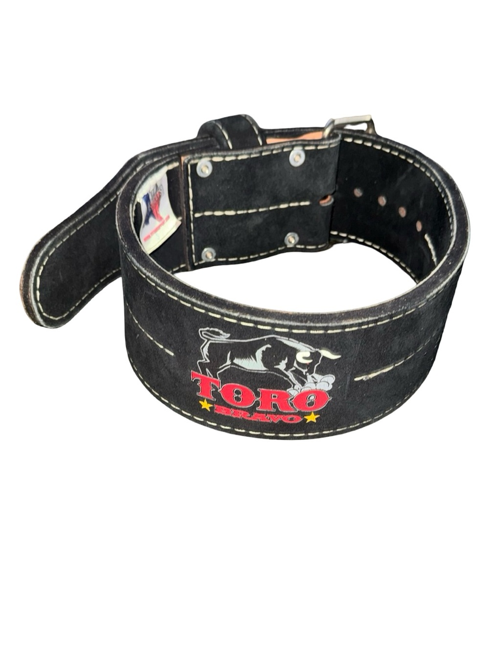 Titan Toro Adjustable Belt Black Suede MADE IN USA" Small”